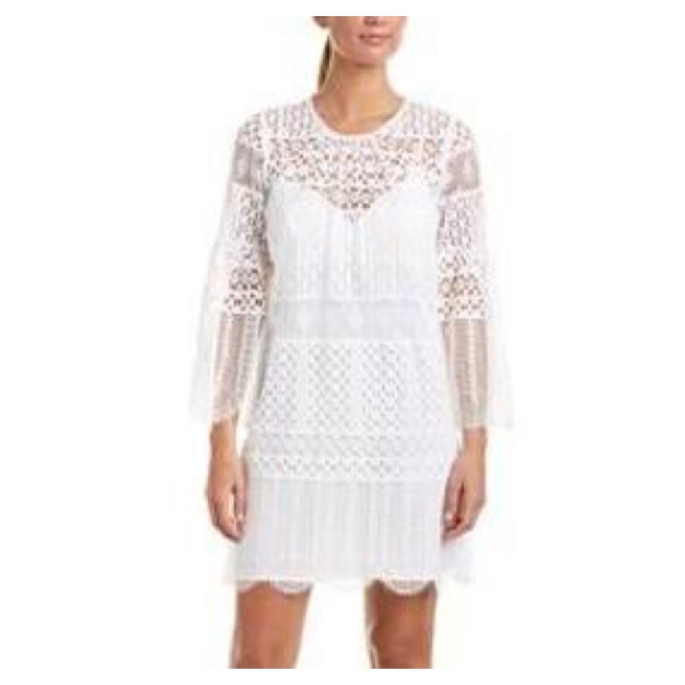 BCBG white lace dress